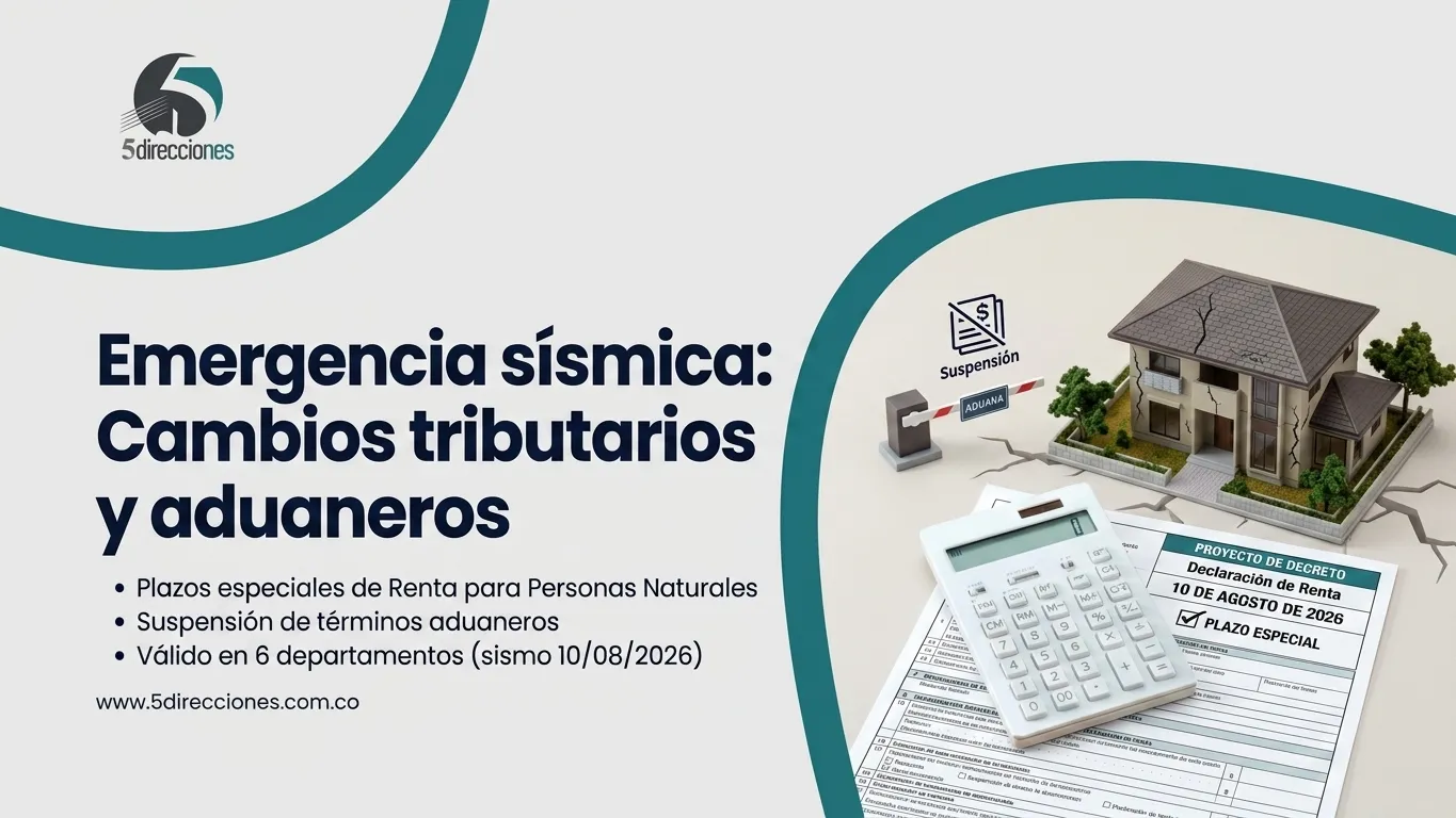 Portada — Gobierno Nacional modifica plazos tributarios y suspende términos aduaneros en zonas afectadas por el terremoto